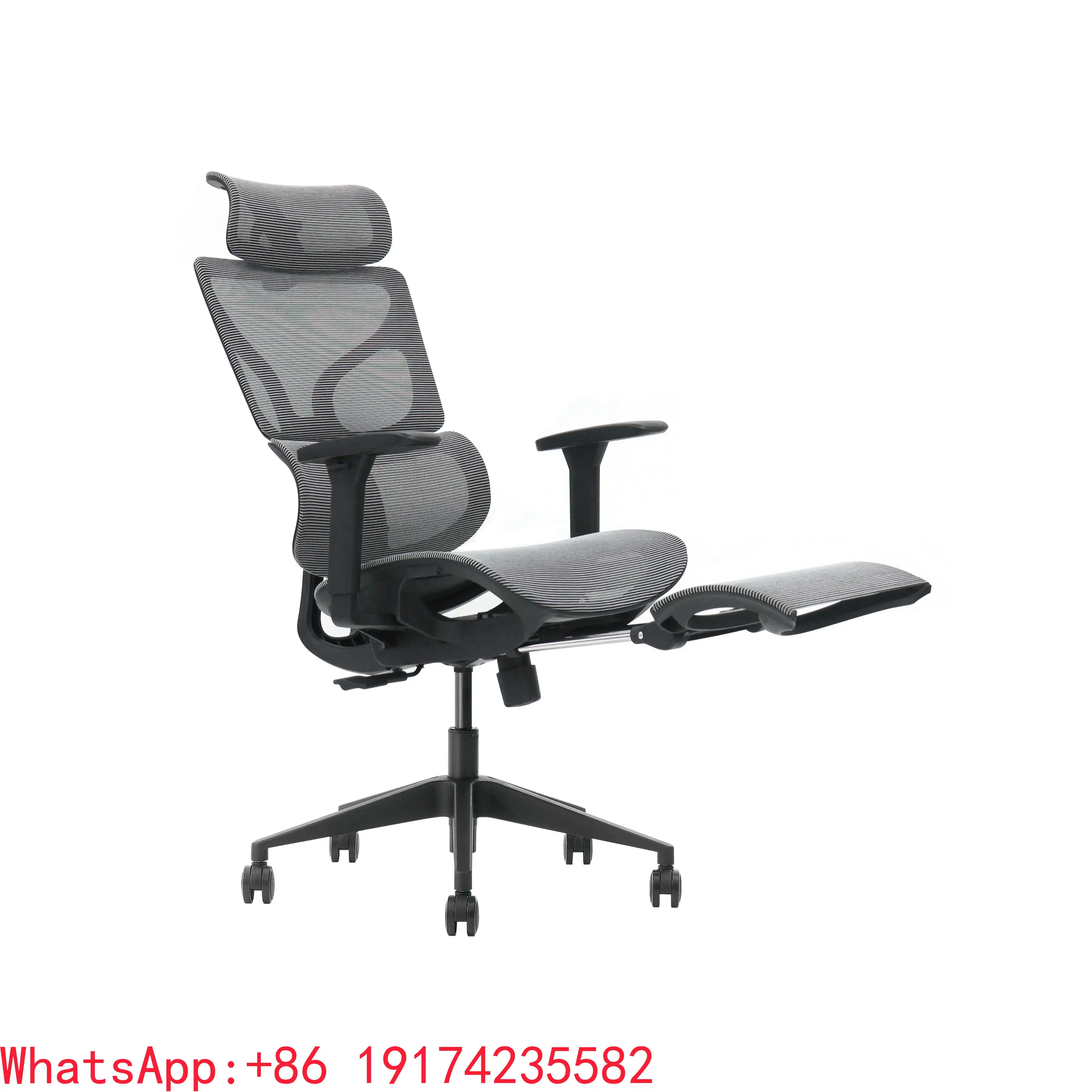 

ForWholesale Ergonomics Office Chair With Footrest And Lumbar Support Big Tall Design Healthy Manager's Chair Chaise De Bureau