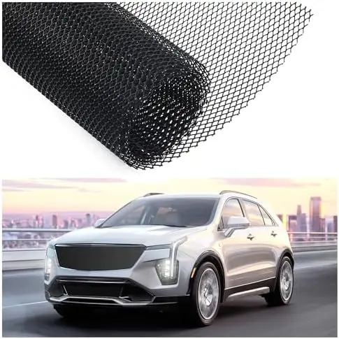 

Universal 40"x13" Rhombic Car Grill Mesh | Trimmable Grille Guard for Bumper Replacement & Spoiler Decor (4x8mm)