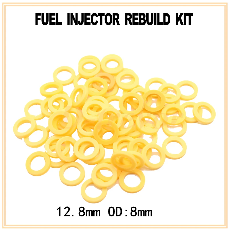 

Free shipping 500pieces 12.8mm OD:8mm Fuel injector repair kits Plastic Gasket for Bosch Ford Jeep Dodge American car 0280150943