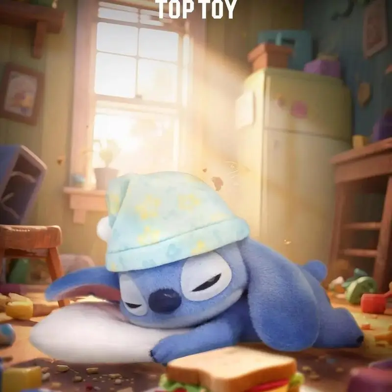 정품 재고 헬로 스티치 시리즈 수제 블라인드 박스 수집품 귀여운 인형 장식품 장난감 어린이 휴일 선물