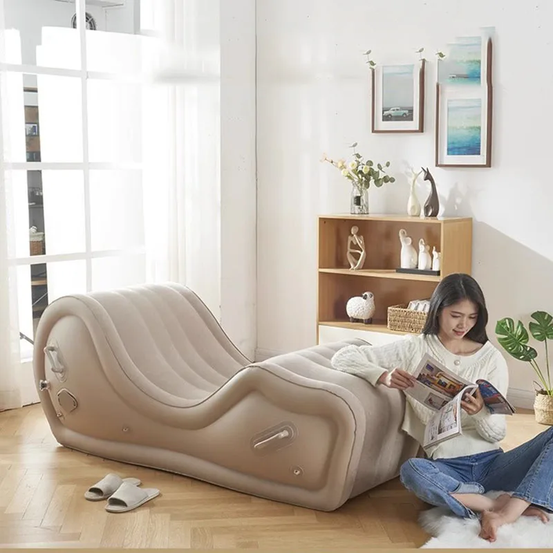 Large Size Comfortable Inflatable Sofa White Lounge Modern Individual Designer Inflatable Sofa Luxury Divano Patio Furniture