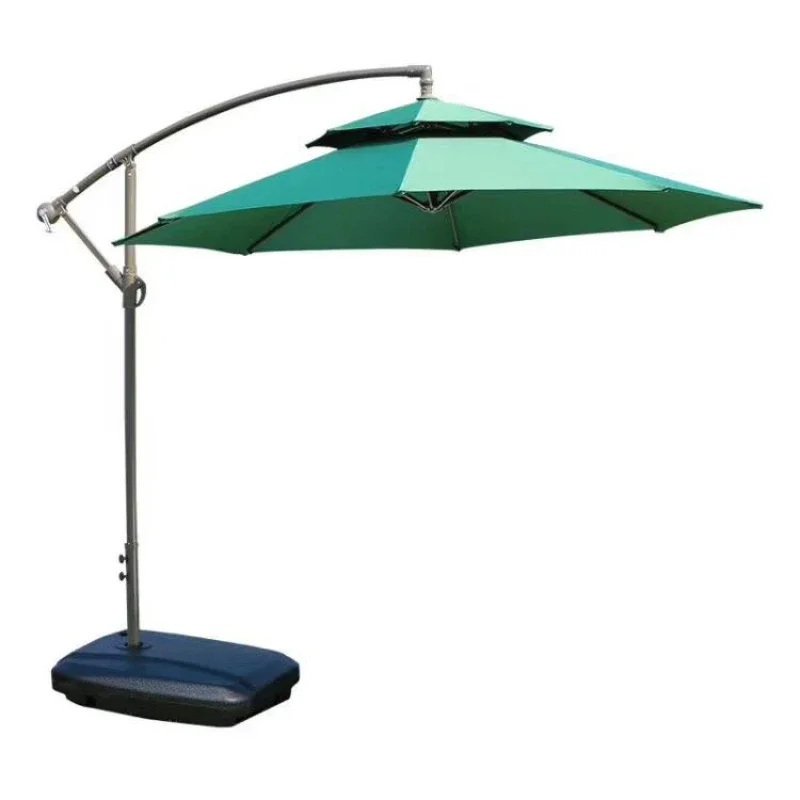 3-meter-long sun umbrella, outdoor stall, courtyard umbrella pavilion, security guard,Roman umbrella folding