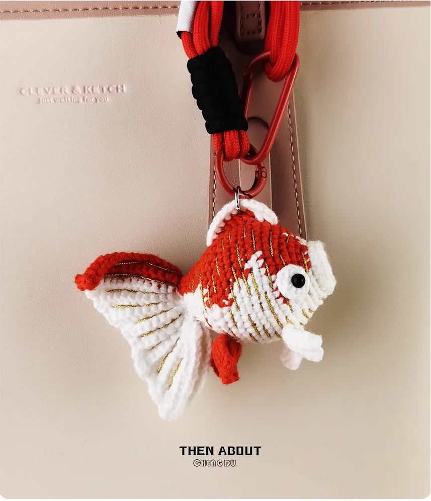 Good luck koi fish spit bubble bag pendant pendant Keychain pendant senior niche gift