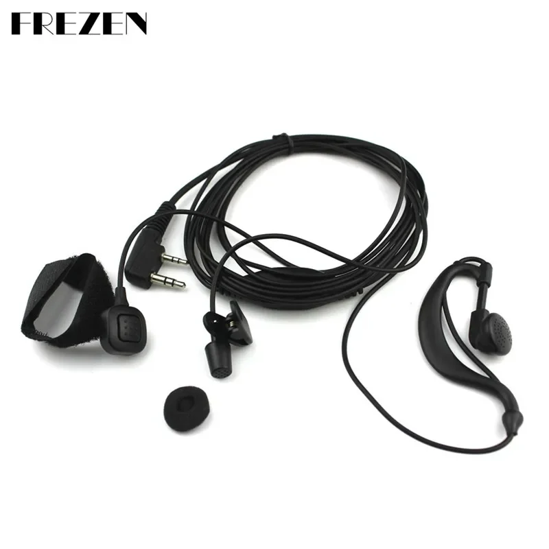 

Ear Hanging Earpiece Ear-hook Finger PTT Microphone Headset For Kenwood Radio BAOFENG UV-5R UV-82 GT-3 Walkie Talkie