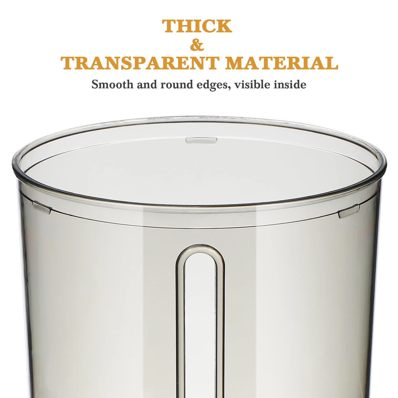 

Round Tissue Box Cover Side Paper Towel Holder Clear Napkin Dispenser Plastic Cylinder Container Household Bedroom Bathroom Ktv