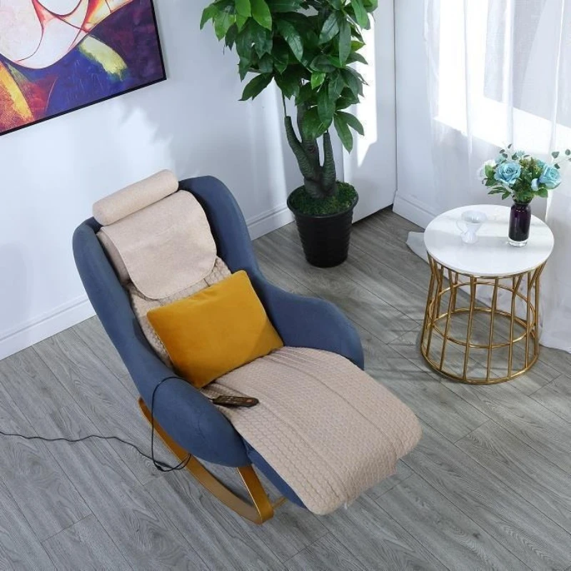 Household small massage chair rocking chair recliner balcony living room single sofa function chair light luxury bedroom nap
