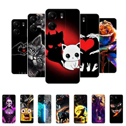 For Poco C65 Case C 65 Funny Cute Silicone Soft Back Cases for Funda Xiaomi Poco C65 Cover PocoC65 Shockproof Bumper