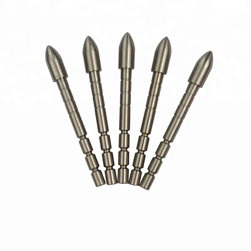 12PCS NIKA Archery 110grain Stainless Steel Arrowhead For Archery Target Shooting
