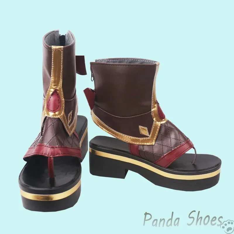 Genshinimpact Kuki Shinobu Cosplay Schoenen Anime Game Cos Klompen Laarzen Kuki Shinobu Cosplay Kostuum Prop Schoenen voor Halloween Party