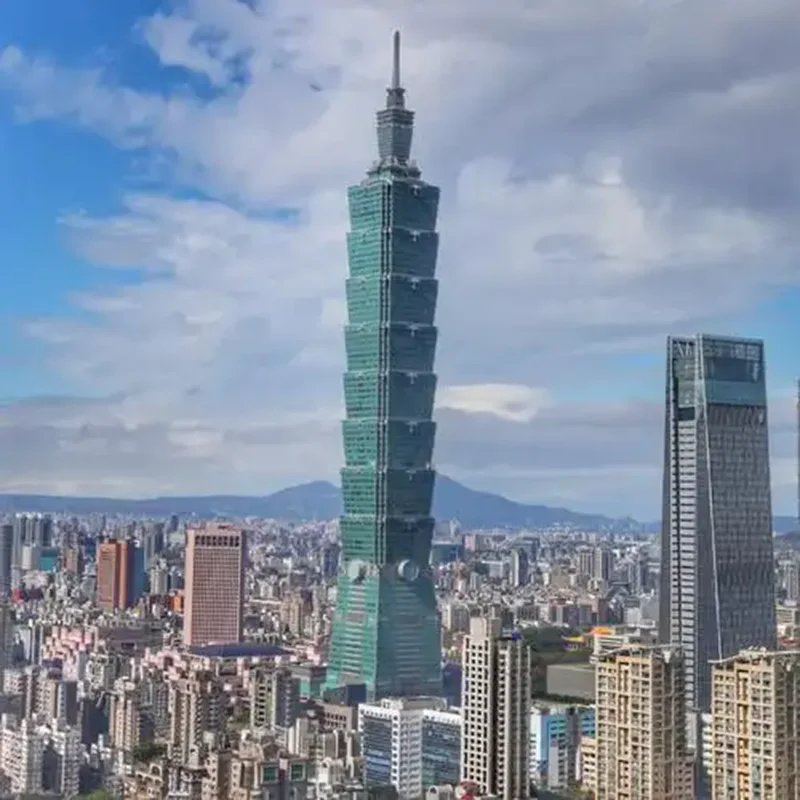 Taipei 101 China Taiwan Taibei Tall Edifice 3D Paper Puzzle Building Model Toy Architecture Boy Girl Friend Travel Birthday Gift