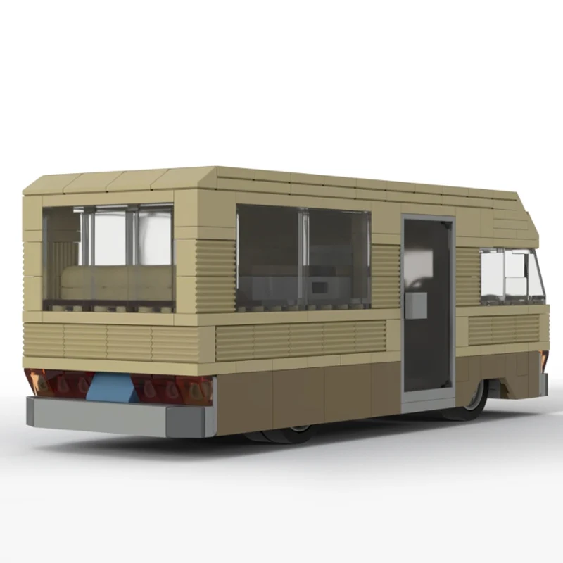 

427PCS Camper RV Van Model MOC Building Bricks City Car Modular Technology Children Holiday Gifts Assemble Toys Suit
