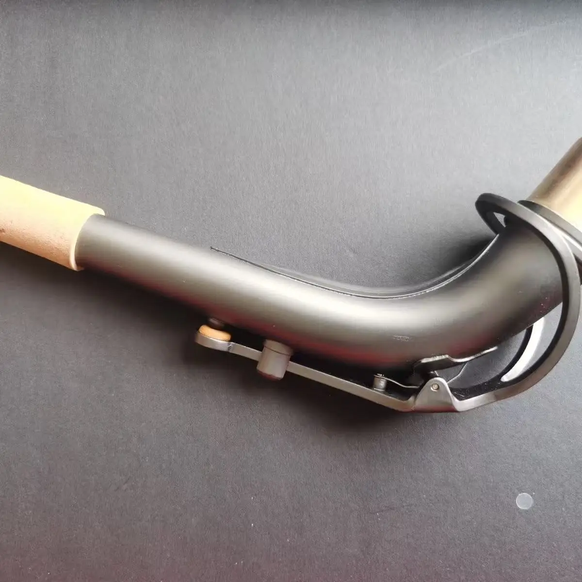 Brass Alto Saxophone with Curved Neck Universal Curved Tube Elbow Concealed Slant Style for Musical Instrument
