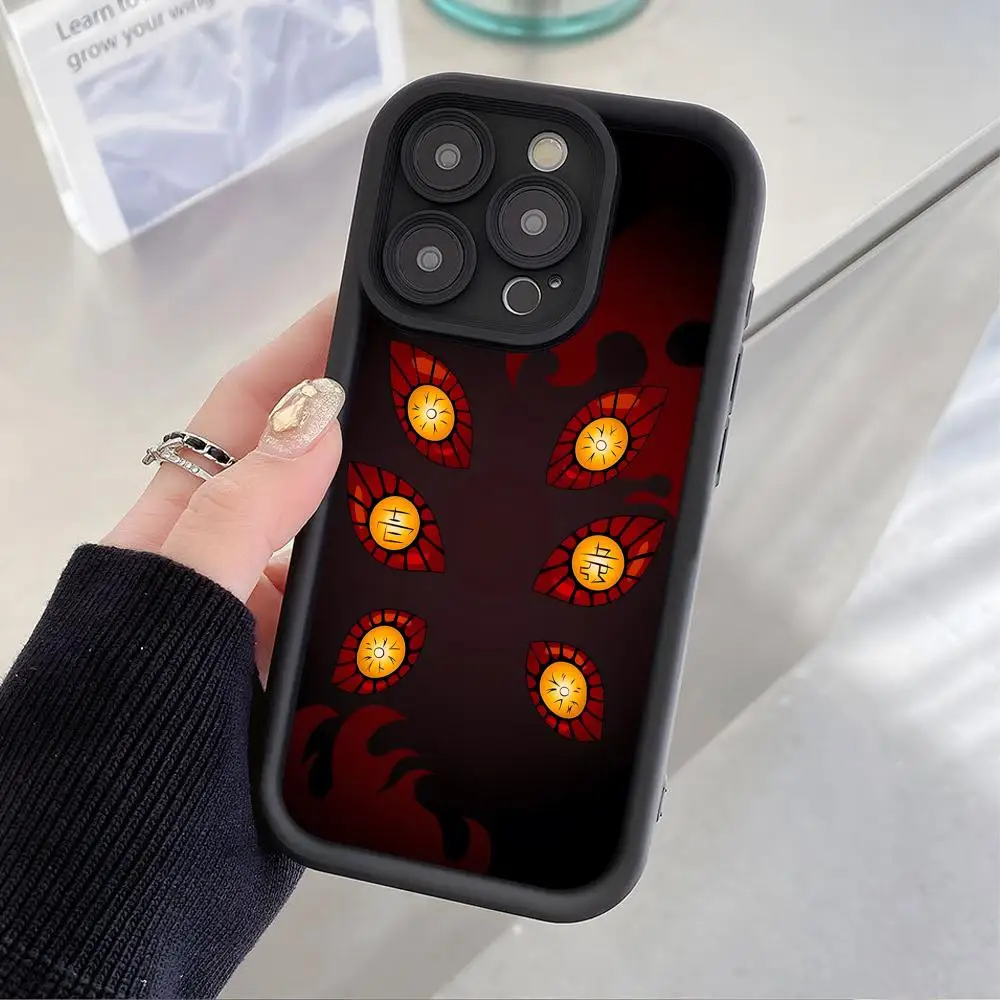 

Чехол для телефона Blade Extinction Kokushibo для iPhone 17 16 15 14 13 12 11 Air Pro Max Plus, утолщенный, из ТПУ, цветной, роскошный чехол