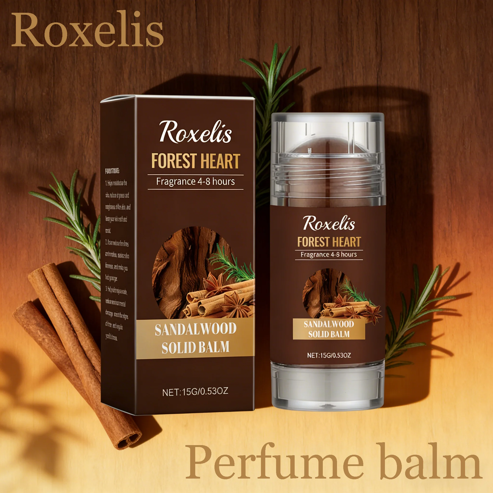 

Roxelis сандаловый парфюмерный бальзам, искушение, флирт, очаровательное притяжение, длительный аромат для тела, дезодорант, натуральный парфюмерный стик