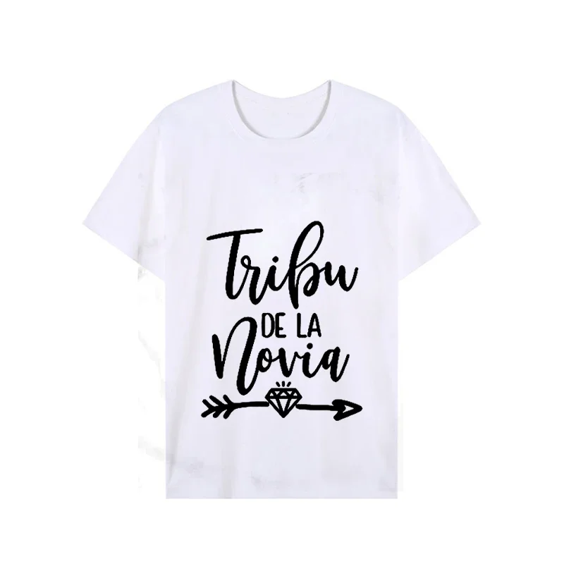 Camisetas de despedida de soltera para mujer, camisa con inscripción de La Novia en España, para fiesta de despedida de soltera, 2023