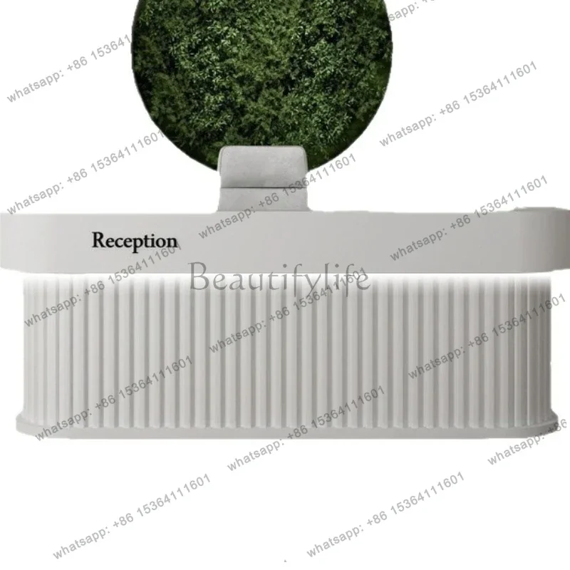 Best Sellers Multi-hole Reception Desk Flower Shop Soft Decoration Simple Reception Desk Fashion Office Furniture Reception Et T