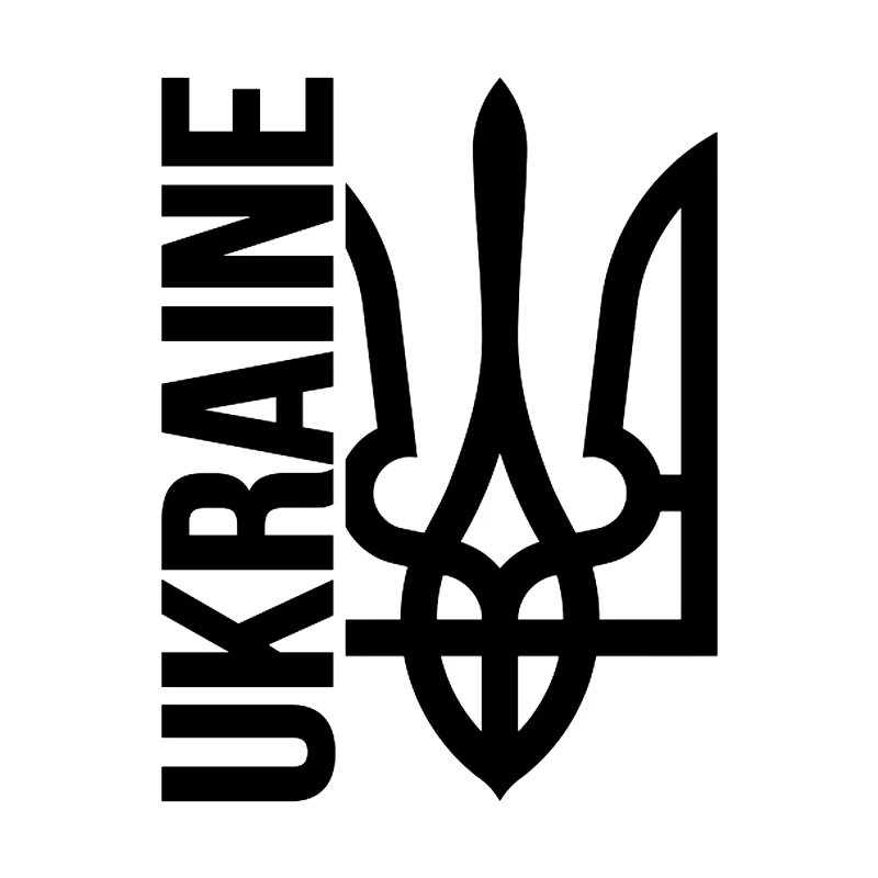 LYKX Ukraine Трезубец, Тризуб Car Sticker Waterproof Vinyl Decal Car Accessories Decor Pegatinas Para Coche