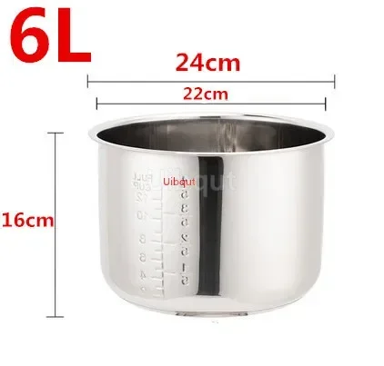 Accessoire Cuisine Cuisson Riz Cuvette Intérieure En Acier Inoxydable Antiadhésif Pour Cuiseur à Riz - Capacité 3L, Dimensions 19,8 X 19,8 X 12 Cm, Accessoire De Remplacement Ninja Foodi