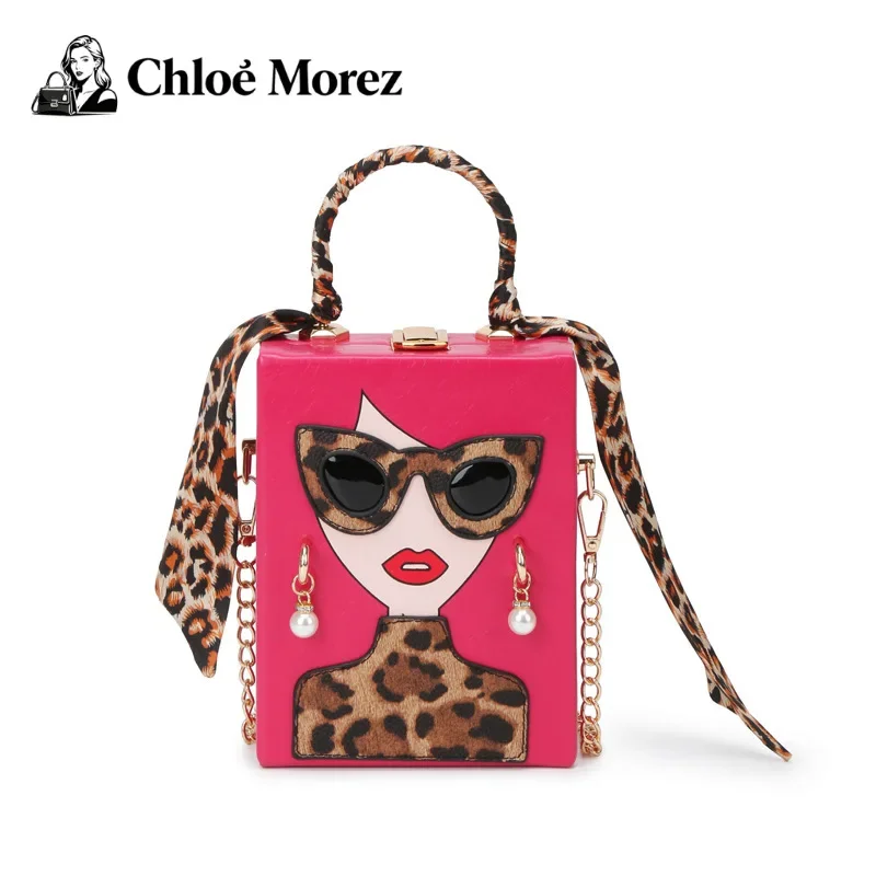 

Leopard Print Beauty Crossbody Bag Versatile PU Leather Shoulder Purse for Women