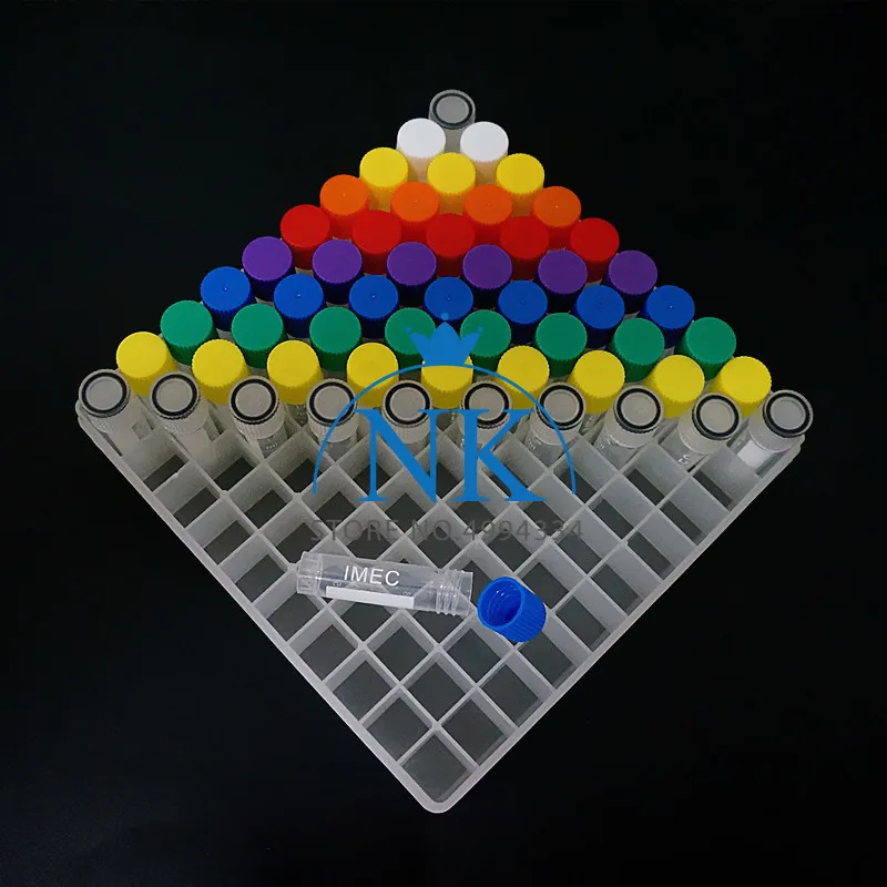Imagem -03 - Conjunto Incluem Uma Parte 100-caixa de Armazenamento de Código Digital de Rede para a Loja Criovial Mais 100 Peças 1.8ml Tubo de Refrigeração de Plástico 1