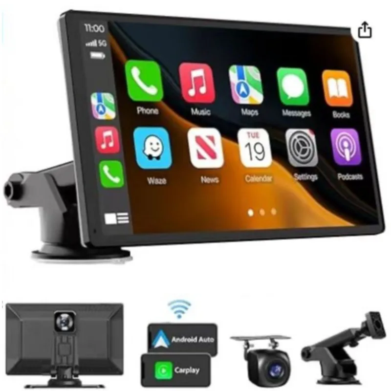 9-Inch carplay smart screen, convenient navigation MP5 player, car screen projection driving recorder