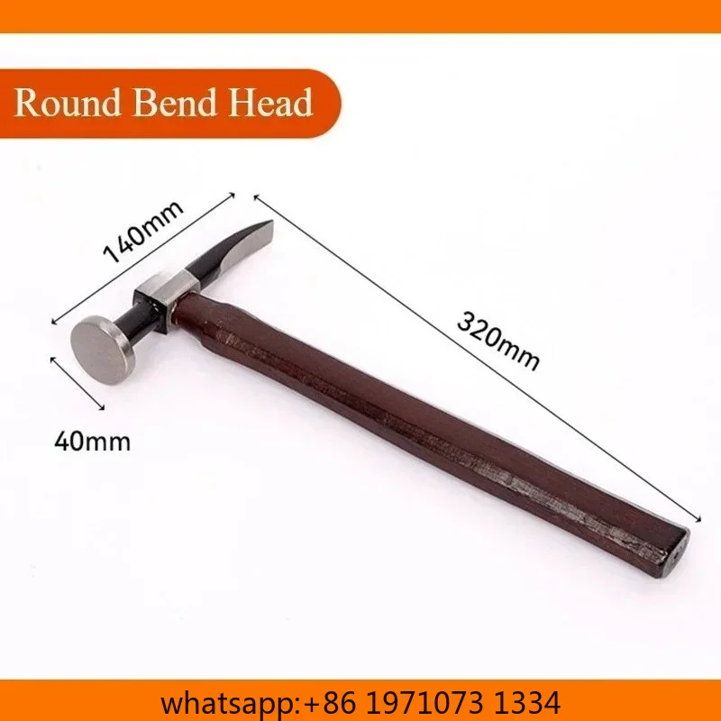 High-carbon Steel Multifunctional Sheet Metal Hammer Professional Car Repair Tools Wood Handle Hammer Woodworking Hand Tools