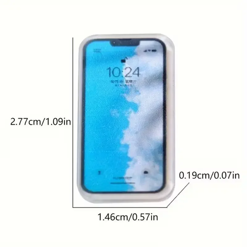 10pcs Mini Phone Models, Cellphone, Dual-Sided Printed Replica Smartphones, Vibrant Colors, Durable, Ideal for Collectibles and Dollhouse Decor, Ages 18+, Doll House Accessory, Miniature Set