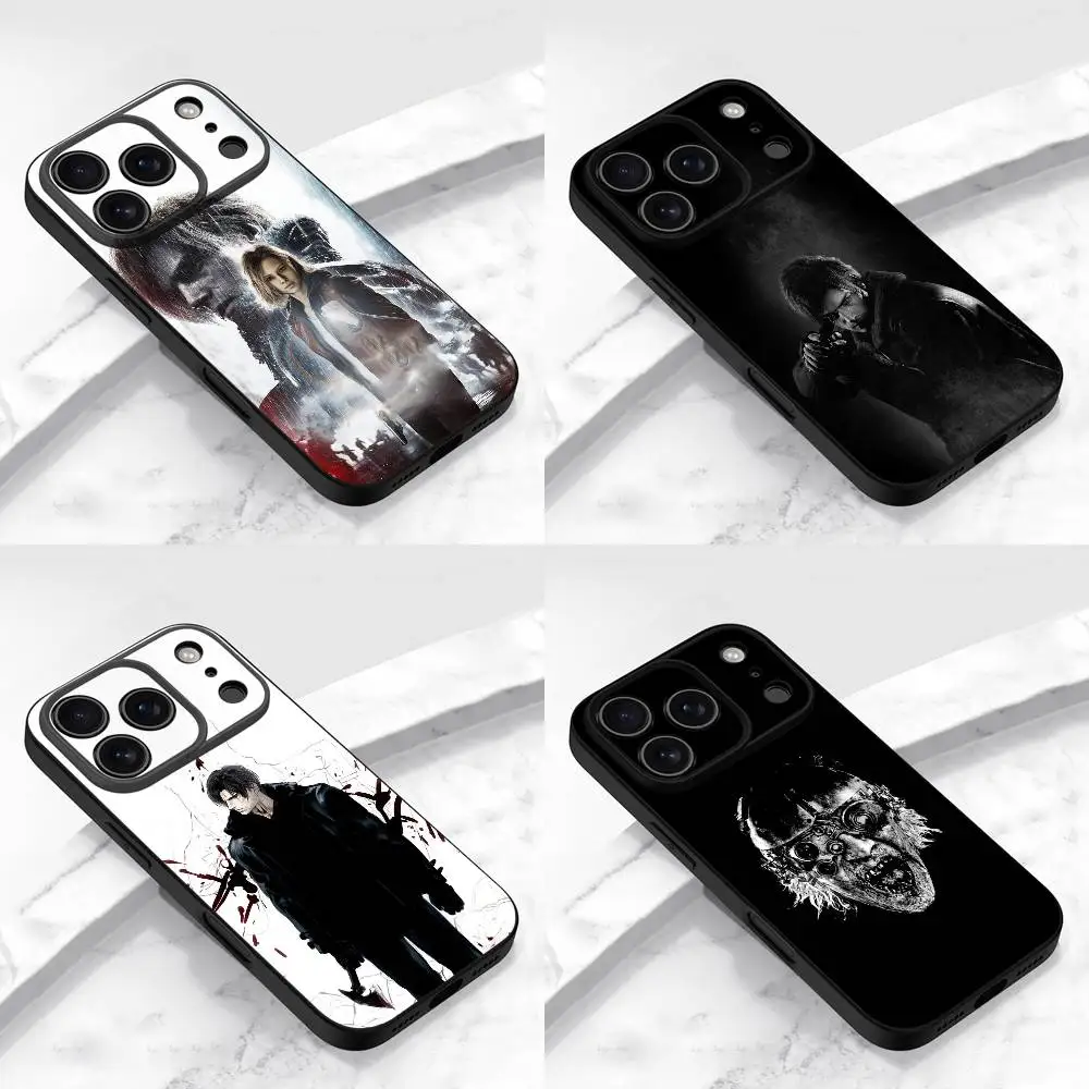 

For R-Resident Evil requiem Grace Leon Victor Phone Case For iPhone 15,16,12,14,13,11,17,Pro,Max,Plus,E,Air,Mini Black Cover