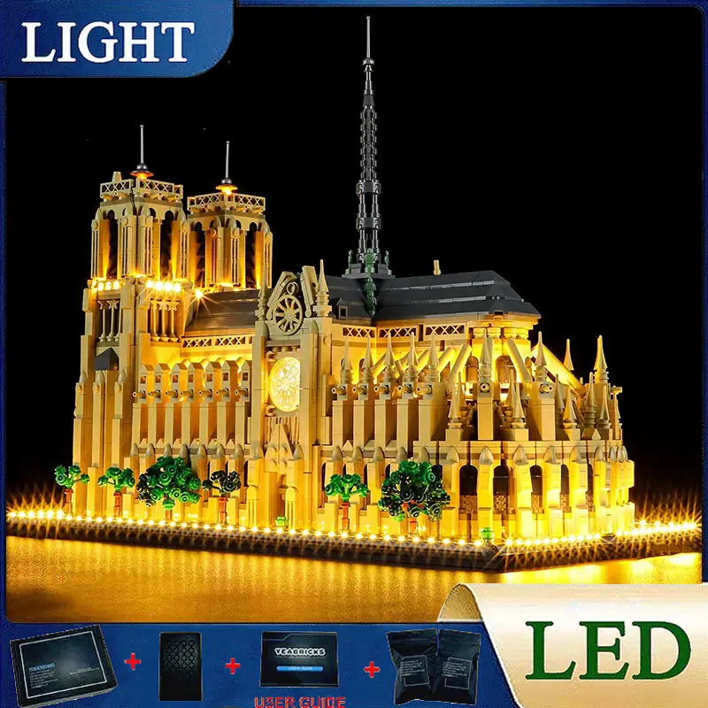 

DIY LED Light Kit For LEGO 21061 Notre-Dame de Paris (Only LED Light,Without Blocks Model)