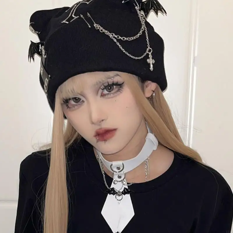 y5jd cosplay ناعمة قبعة متماسكة في الهواء الطلق المراهقين أغطية الشارع الجمجمة لركوب التزلج على التزلج #5