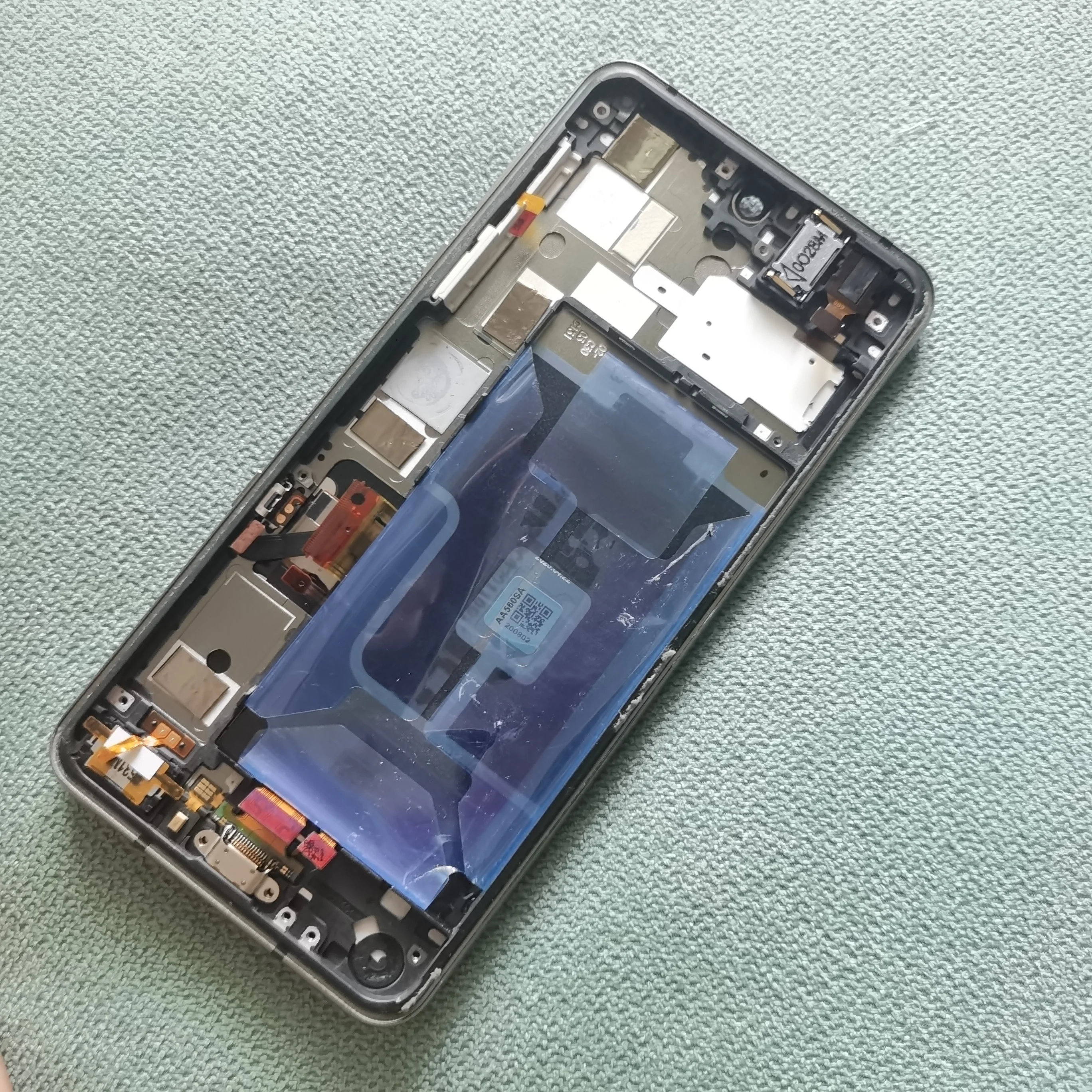 Pantalla Lcd usada para SHARP AQUOS R3 SH-04L SHV44, montaje de digitalizador con pantalla táctil, reparación perfecta 100%