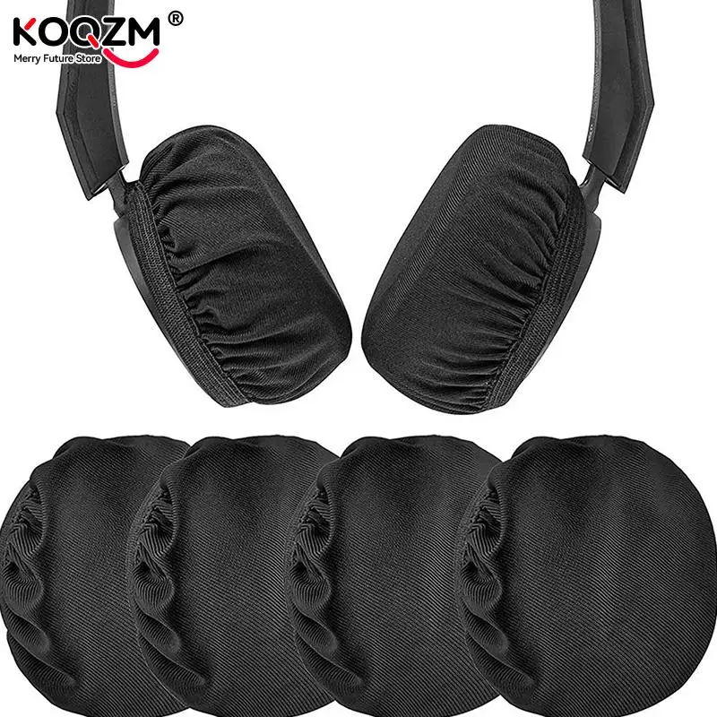 2Pcs Reusable Hygienic Universal Soft Washable Headphones Elastic Protective Dust Proof Earpad Covers Durable Breathable