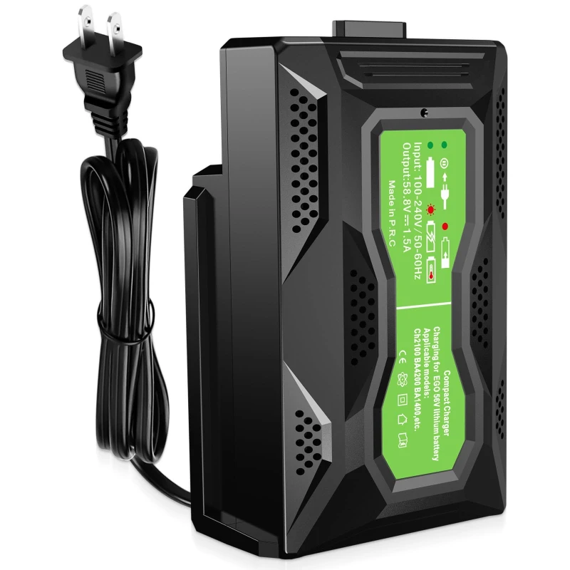 

Мини-зарядное устройство, портативное быстрое зарядное устройство, совместимое с аккумуляторами EGO 56V, замена зарядных устройств EGO 56V, модели CH3200, CH5500.