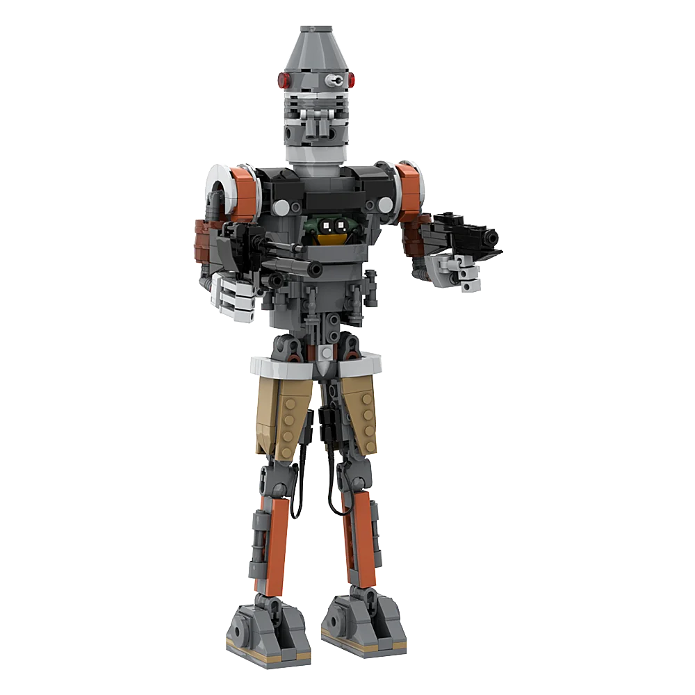 

MOC IG-12 Robot Model Building Blocks Space Movie Figure Robot Mount Bounty Hunter Combat Protection Mecha Bricks Toy Gift