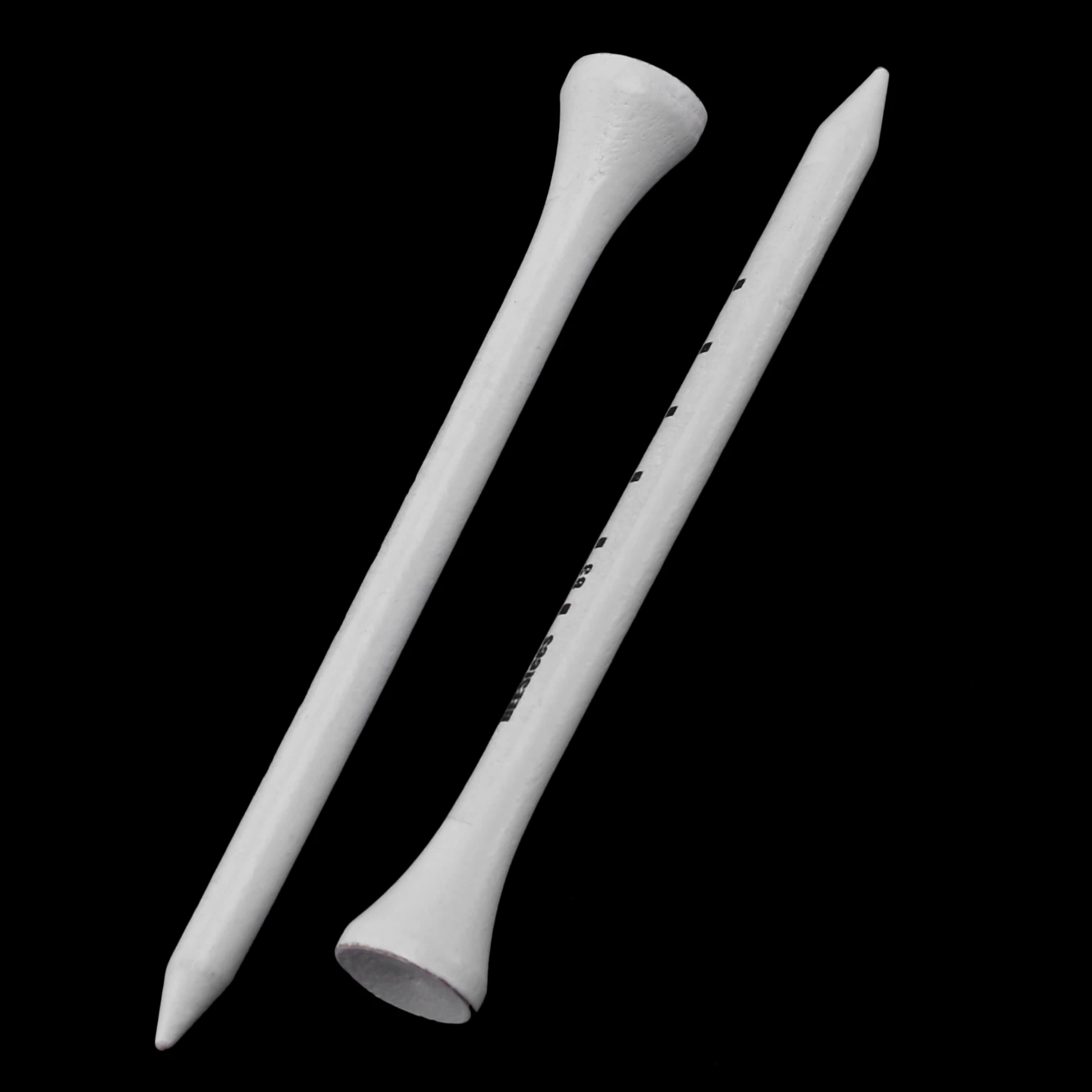 XSXS-100Pcs Professional Golf 83Mm White Golf Wood Tees Accessories Golf Training Aids