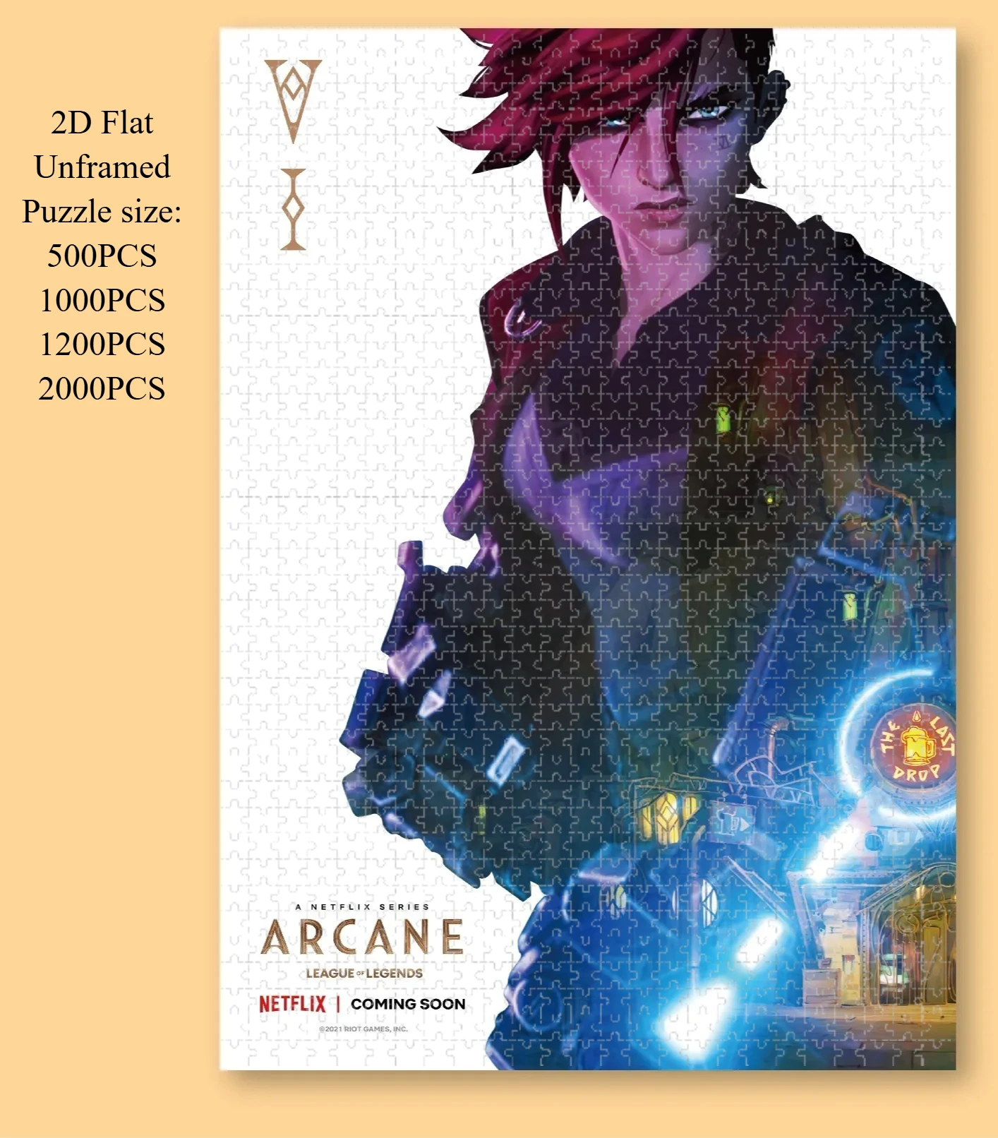 

500 Pieces Jigsaw Puzzle Jinx Vi Game Jigsaw Puzzle Educational Toy for Kids Children 's Games Christmas Gift