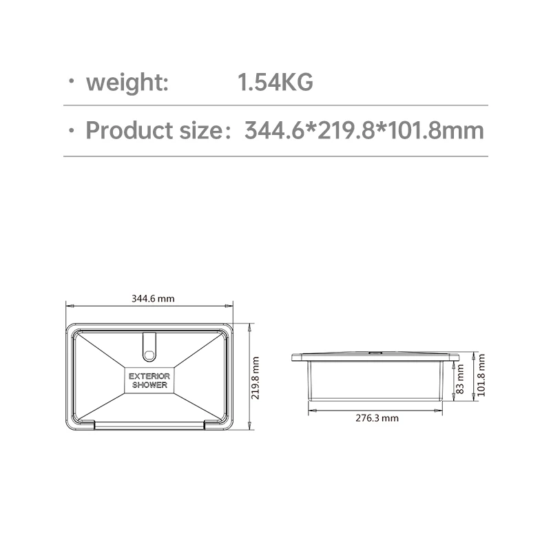Shockproof RV Outdoor Shower Kit Anti-Fade, Lockable with Temp Control for Wholesale/Retail