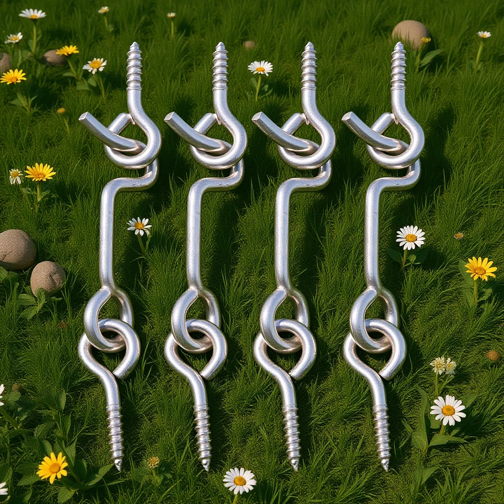 

4Sets Premium Carbon Steel Door Hook Hook and Eye Latch for Cabin Doors Window Safety Lock Screen Door Latch Window Locks