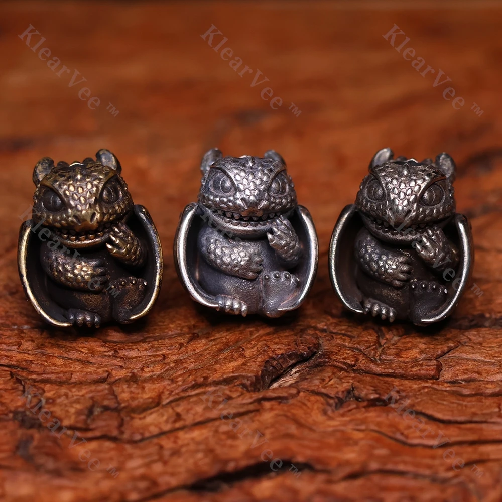 

Dragon Cub S925 Creative Paracord Woven Ornament EDC Exquisite Pendant Outdoor Tool Charm Keychain DIY Backpack Accessory
