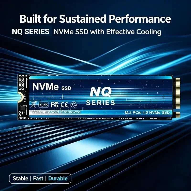 NQ SERIES 500GB-4TB M.2 PCIe 4.0 NVMe SSD, 7300MB/s Read Speed, Internal Solid State Drive for Desktop Laptop Gaming Systems.