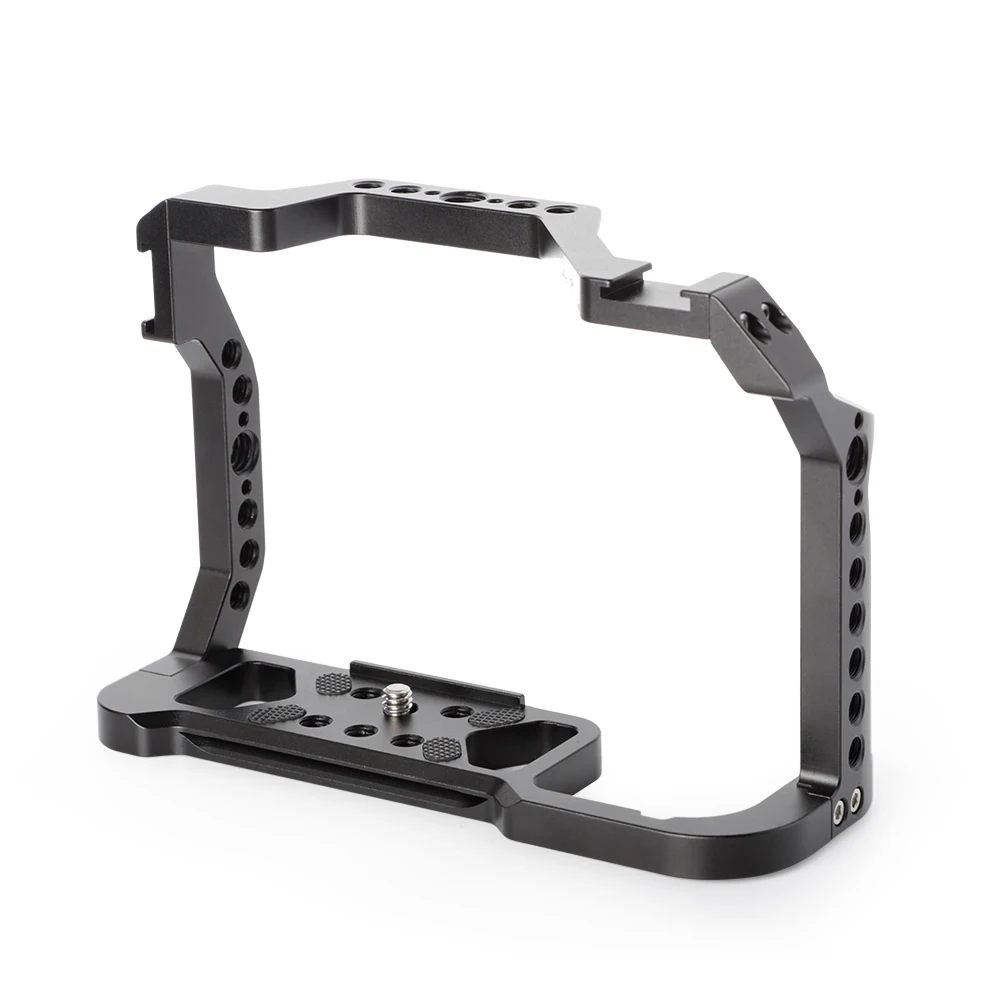 BAFANG CNC Aluminum DSLR Camera Cage Kit Extension Frame with Cold Shoe for Canon R5 R6 R5C DSLR Camera