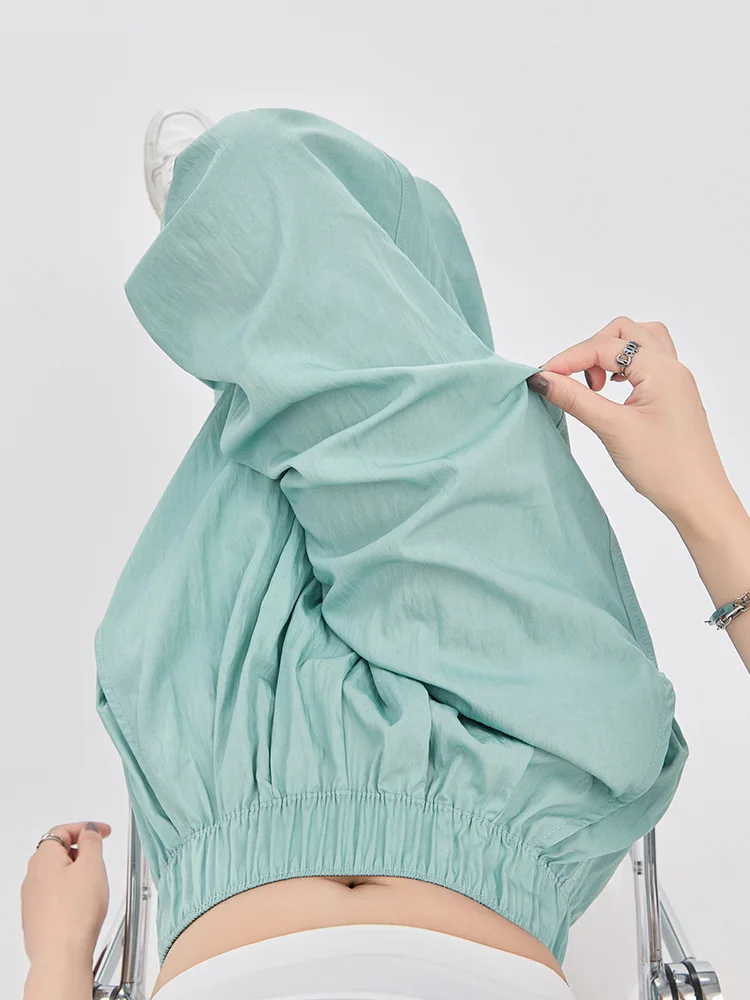 Wijde pijpen broek meisjes Japan Dames Zomer Stedelijk Casual Trend Fit Vakantie Reizen Sneldrogend Patchwork Zacht uitgehold Modaal Retro