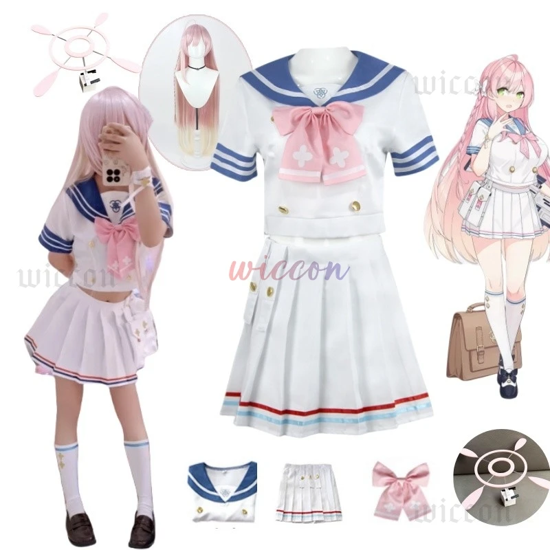 

Anime Blue Archive Urawa Hanako Cosplay Costume Game Urawa Hanako Cosplay Outfit Fullset Cos Costume Women Dress Uniform