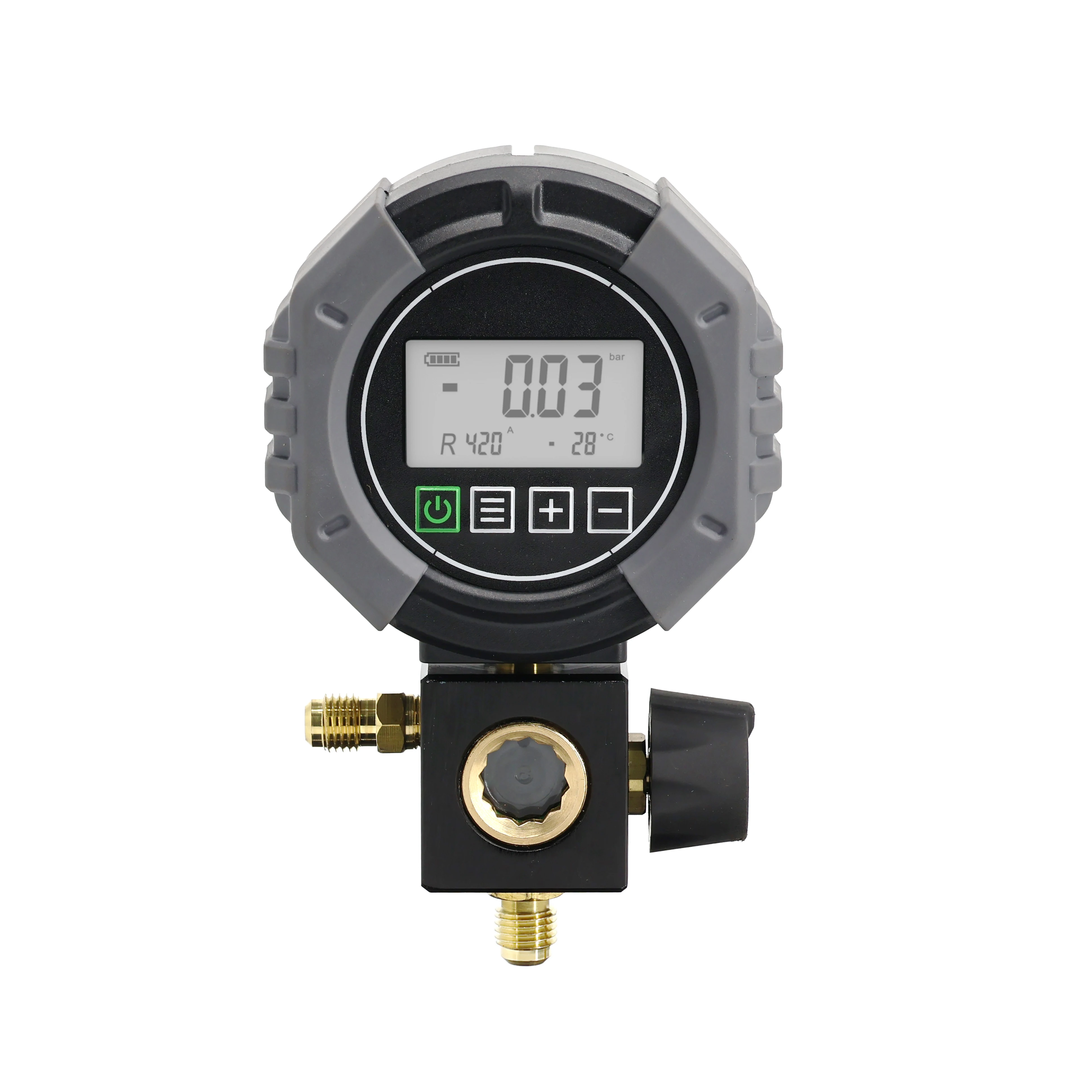2026 High Precision Stainless Steel Liquid Vacuum Gauge Battery Powered Portable LCC Backlit Digital Display Air Vacuum Gauge view 3