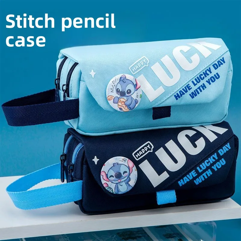 

Пенал со стежком, милый мультяшный персонализированный креативный дизайн, модная многослойная большая вместительная студенческая канцелярская сумка для ручек