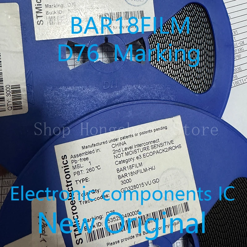 BAR18FILM BAR18FIL BAR18F D76 marking DIODE SCHOTTKY 70V 70MA SOT233 Diodes and transistors New Original  50PCS