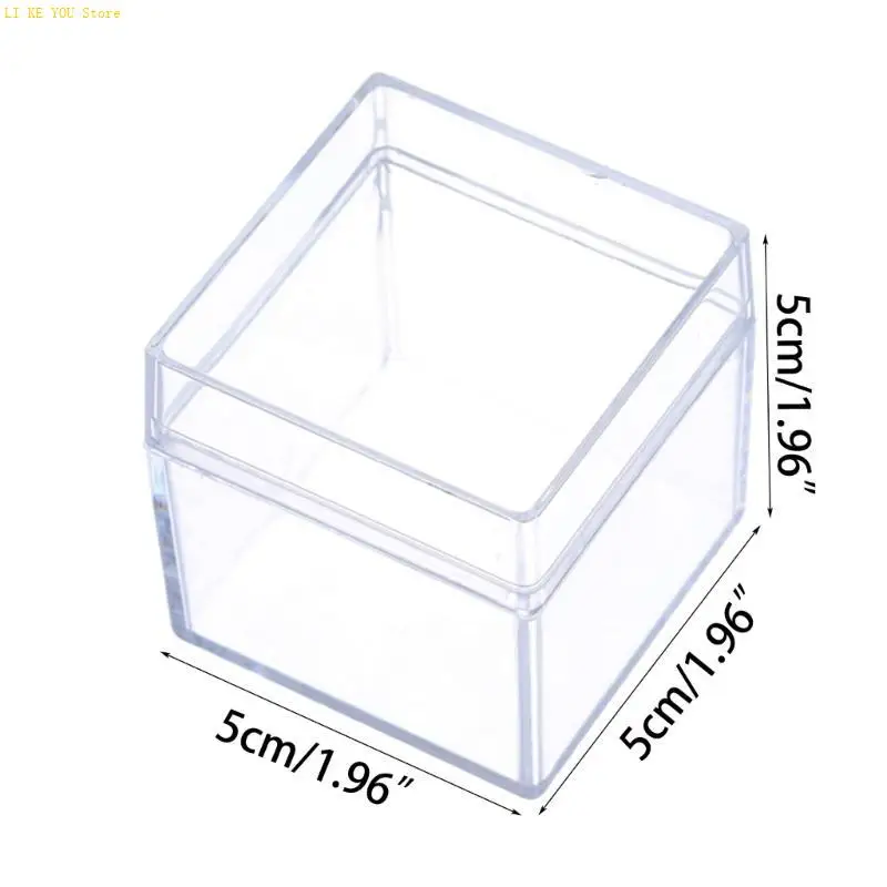 W3JE 12pcs Clear Candet Box Box Box Suministros almacenamiento para hogar para niños Festival niños Presente