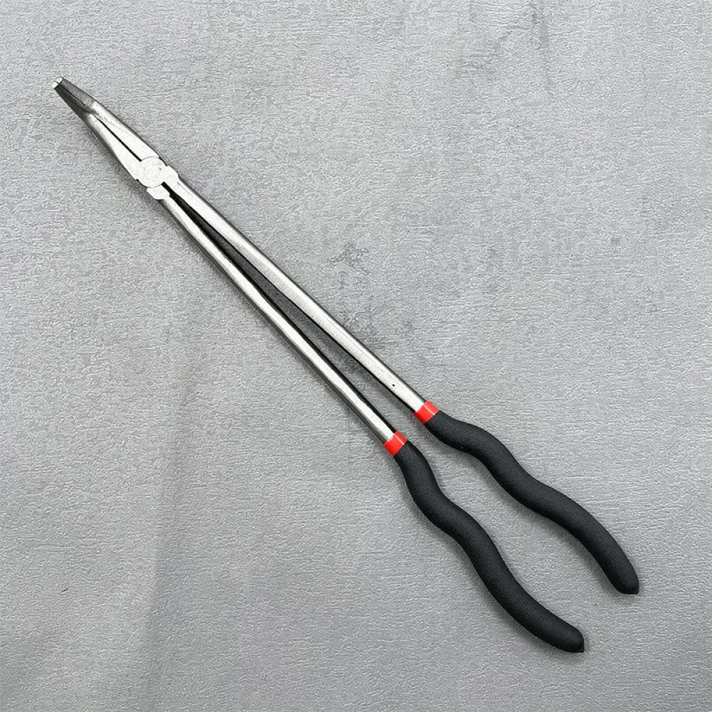 16 Inch Extra Long Reach Pliers Needle Nose Bent O Shape Tip Professional Automotive Mechanical Repair Hand Tool