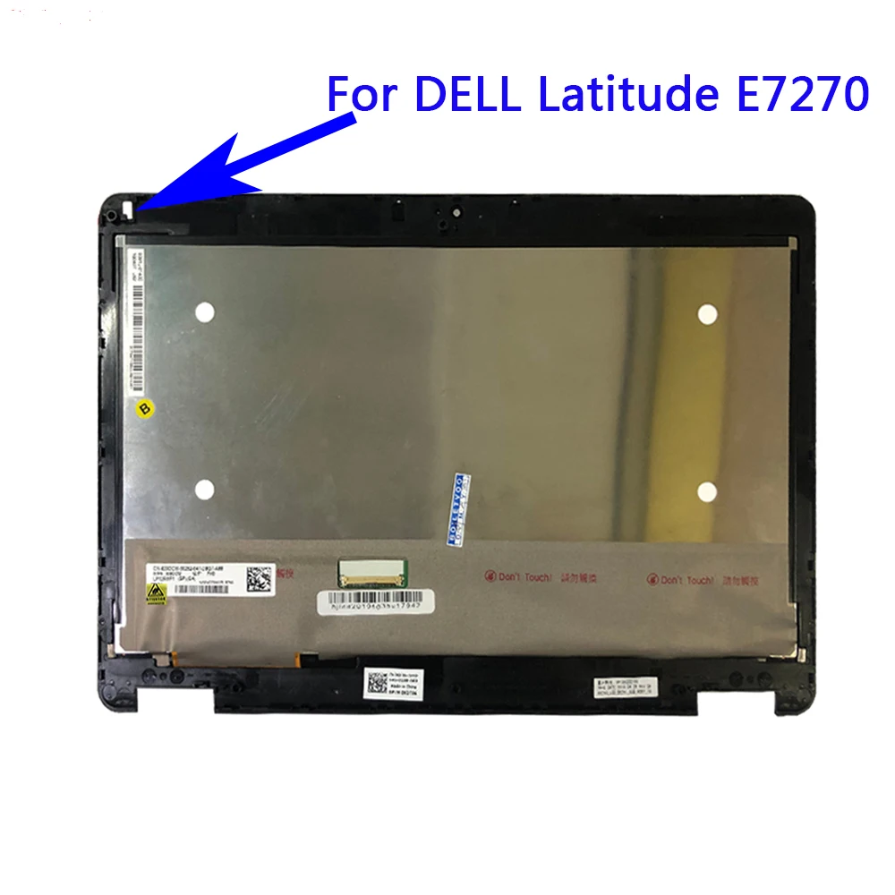 Imagem -06 - Lcd Display Touch Screen Assembly Dell Latitude E7250 E7270 E5270 12.5 Polegada Fhd Lp125wf1-spg1 Lp125wf1-spg4 039dcw