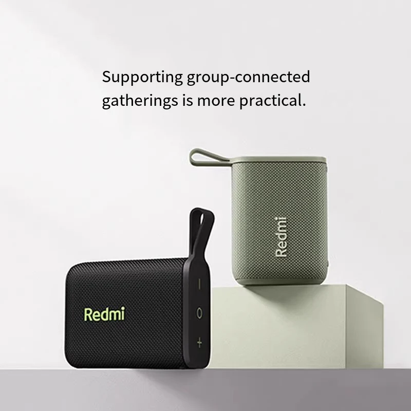 الأصلي Xiaomi Redmi في الهواء الطلق مكبر صوت مقاوم للماء ستيريو محمول صندوق صوت قوي بلوتوث RGB المزدوج الاقتران TWS المتكلم